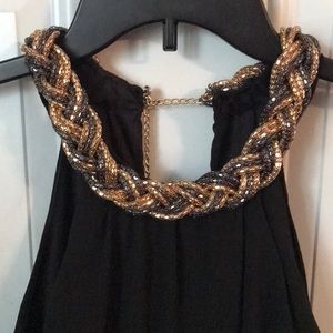 Black large sequin dress - new with tags